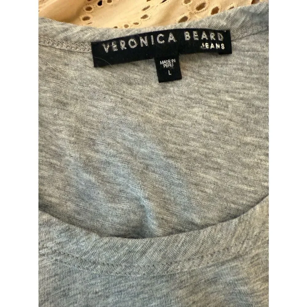 Veronica Beard Bea Short Sleeve Ruffle Tee ii8